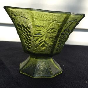 Vintage Anchor Hocking Pedestal Bowl